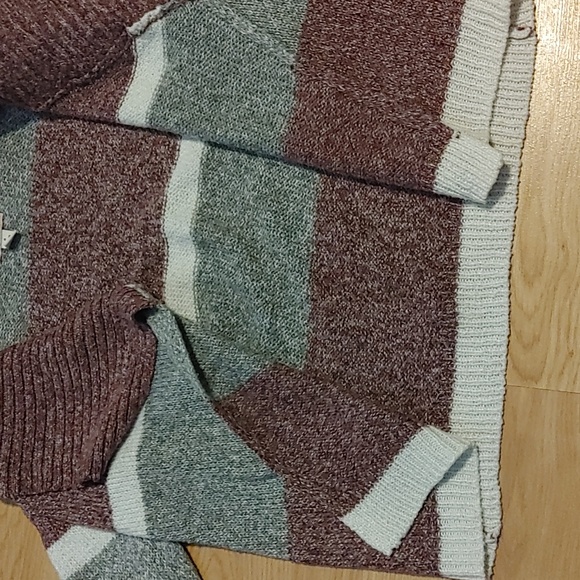 Silver Jeans Cozy Striped Sweater Sz 4 - Picture 5 of 8